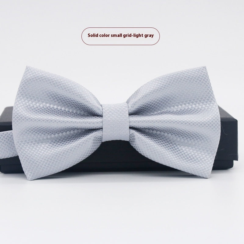Corbata de lazo para novio, de color liso, para boda, negocios, informal, para hombre