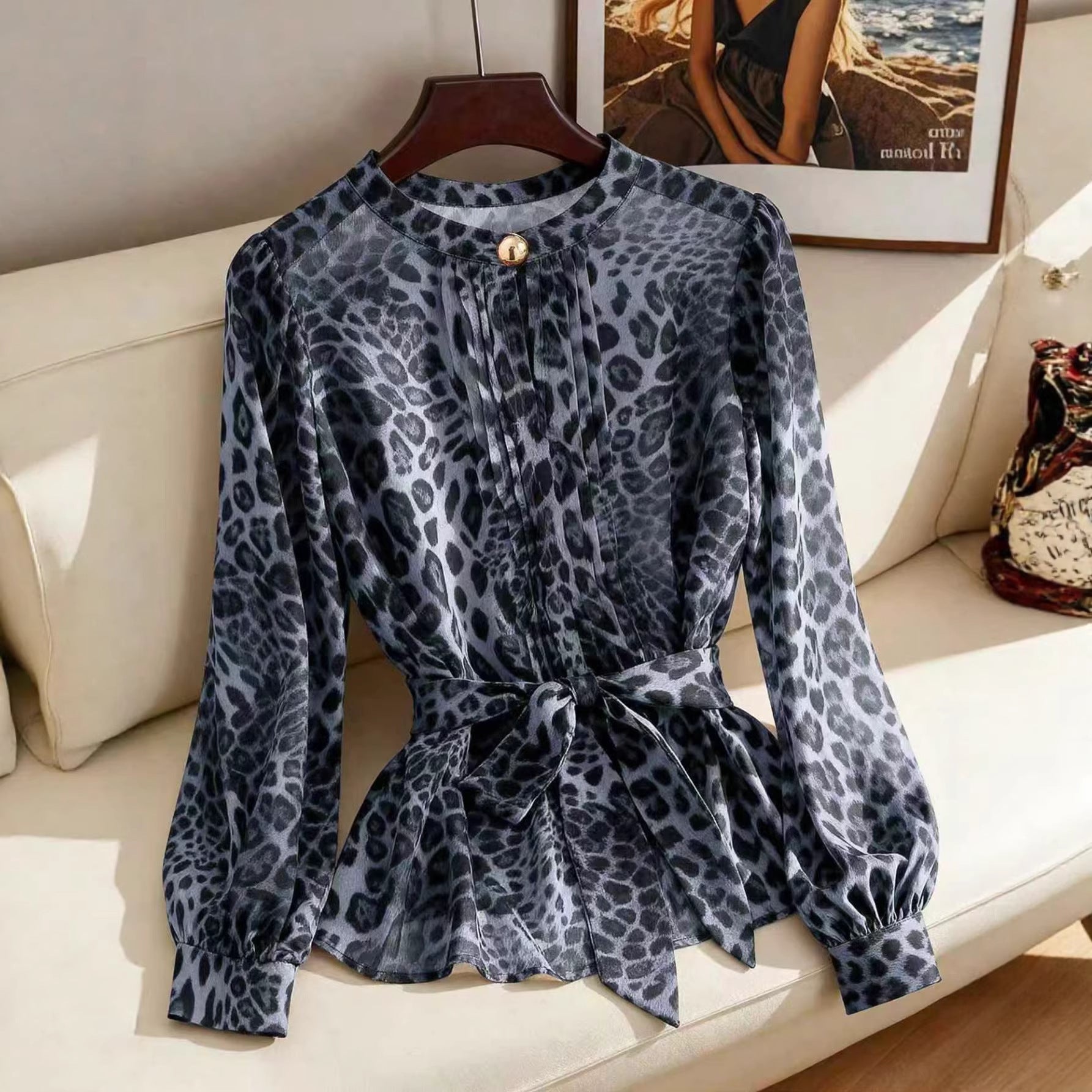 Loose-fit Chic Chiffon Blouse For Women