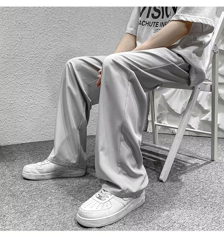 Womens Loose Straight-leg Casual Pants New Stylish Design