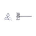Pendientes de plata de ley S925 bañados en platino y con moissanita de alta calidad, joyería de lujo, ligera y moderna.