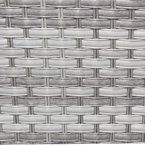 Muebles de exterior para patio, 1 mesa de centro con vidrio templado transparente