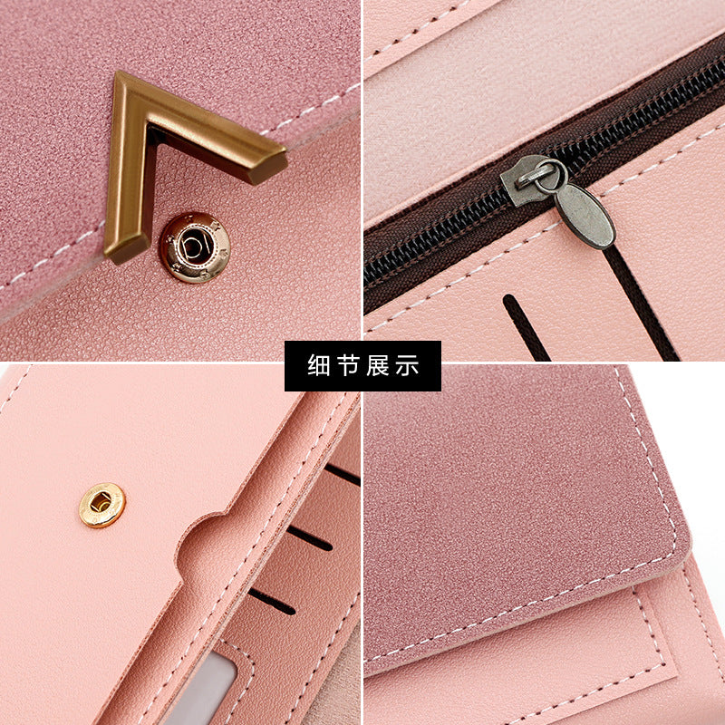 Cartera larga sencilla y de moda para mujer