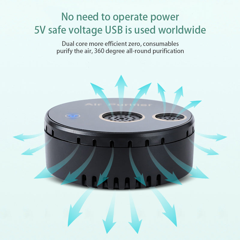 Purificador de aire solar eléctrico portátil para esterilización, desinfección, desodorización y eliminación de formaldehído.