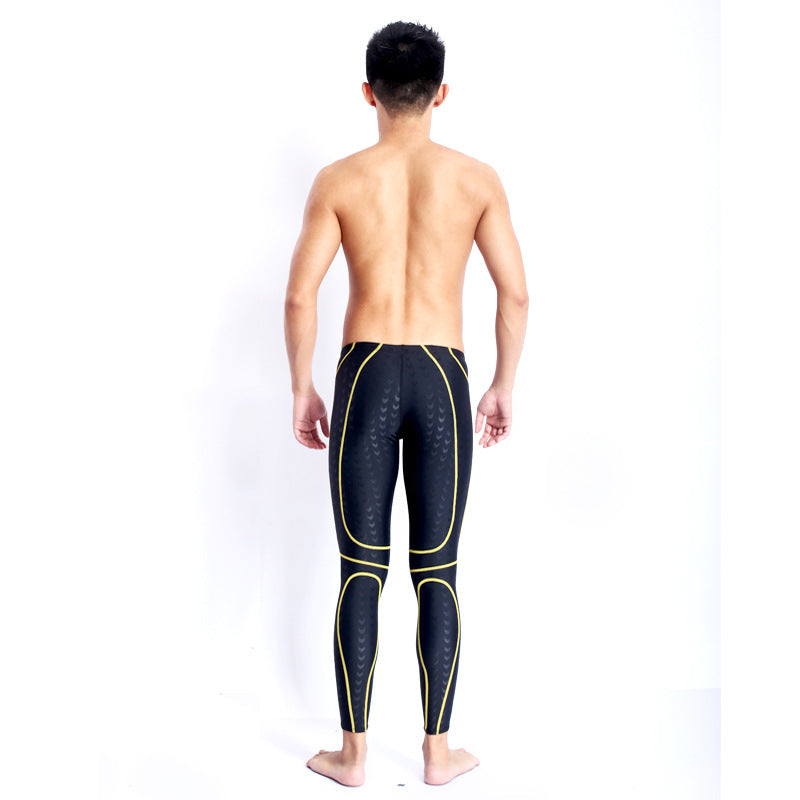 Competition Professional Long Quick-drying Drag Reduction Long Swimming Trunks