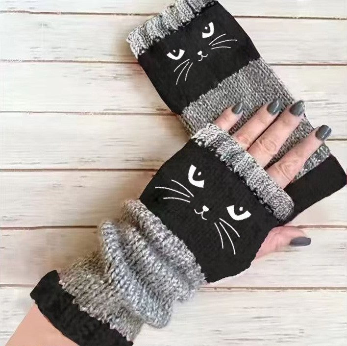 Nuevos guantes bordados de patchwork, elegantes y cálidos, para otoño e invierno.