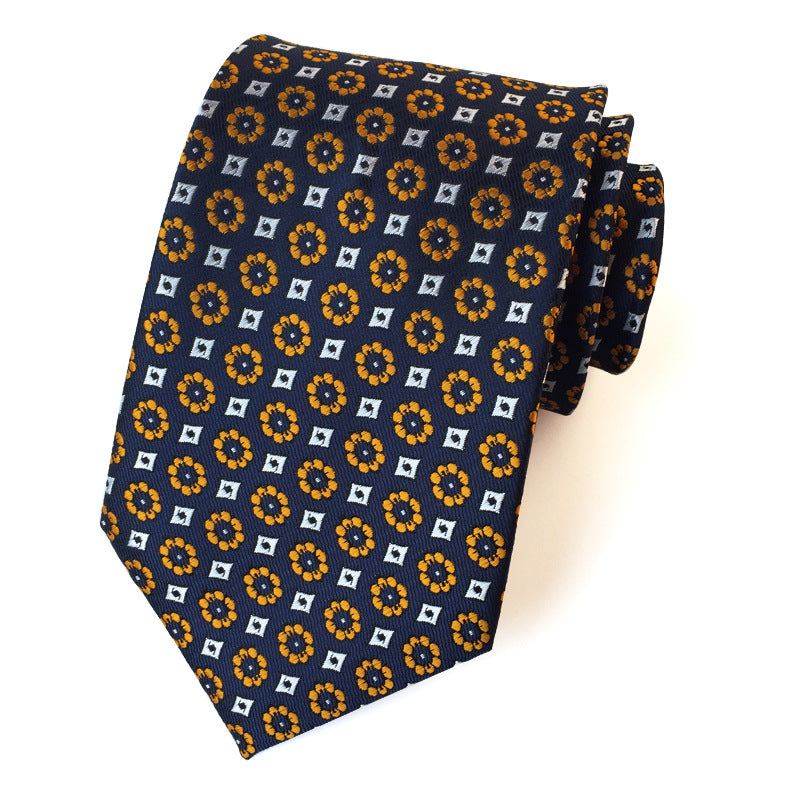 Corbata de jacquard de poliéster para hombre, informal y formal