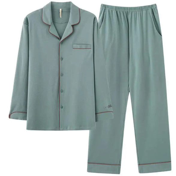 Pijama minimalista de manga larga para hombre