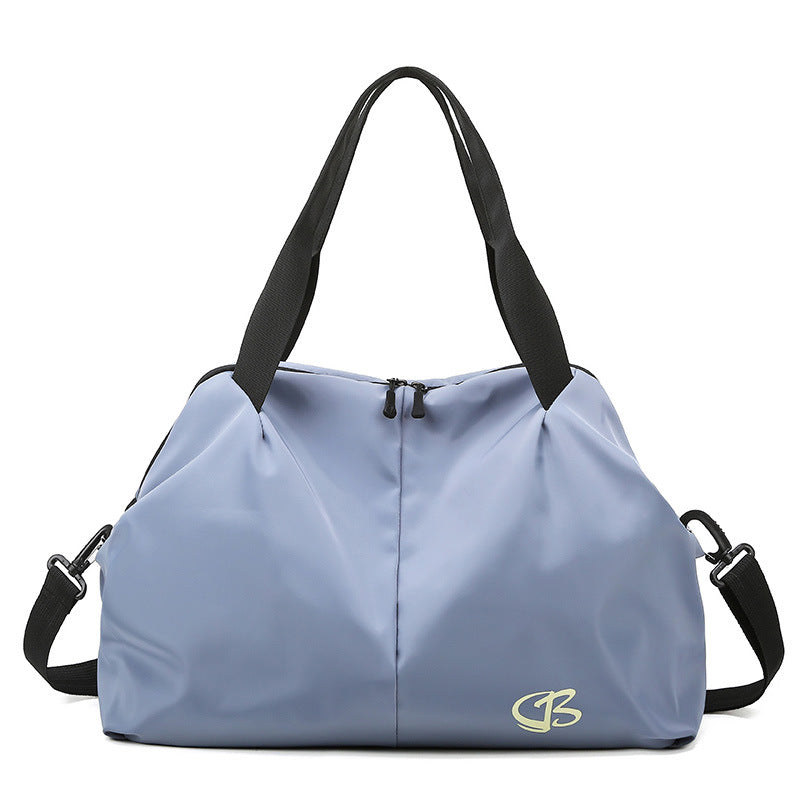 Bolsa deportiva de fitness de gran capacidad para mujer con separación de ropa seca y húmeda