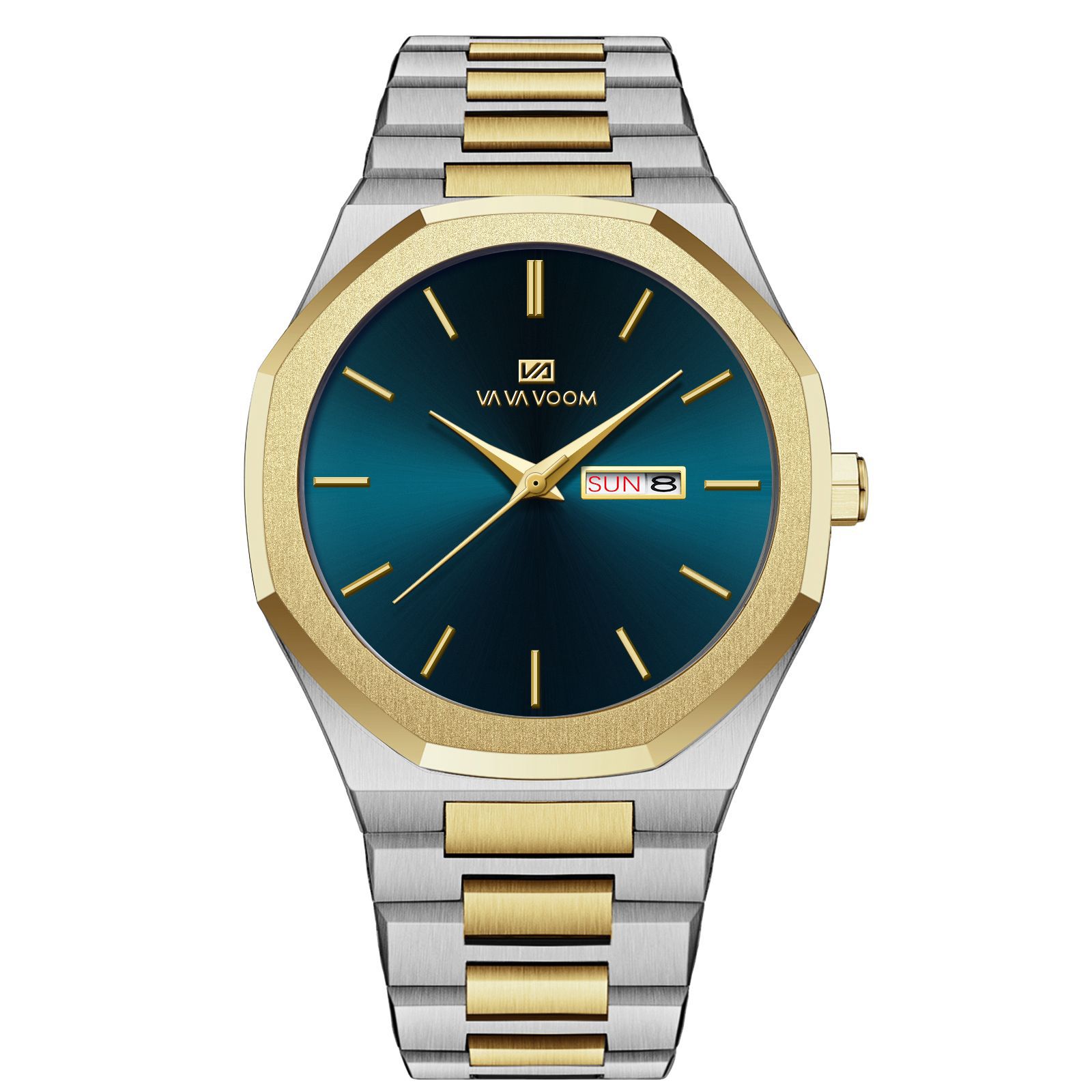 Reloj de hombre con cadena de acero para negocios y estilo informal