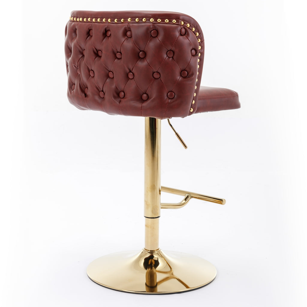Taburetes de bar giratorios de altura ajustable de AA Furniture, modernos taburetes tapizados en PU