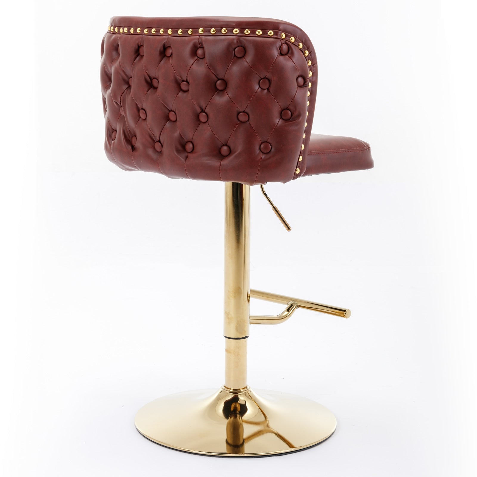 Taburetes de bar giratorios de altura ajustable de AA Furniture, modernos taburetes tapizados en PU