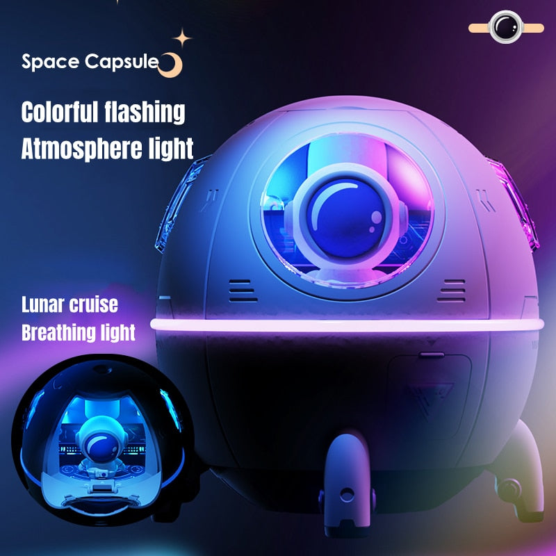 Portable Humidifier Desktop USB Astronaut Space Air Humidifier Diffuser With Colorful Led Light Christmas Gift