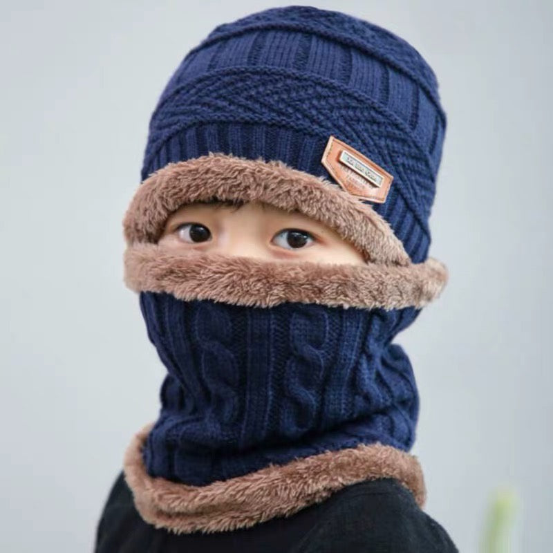 Gorro de punto cálido para niños