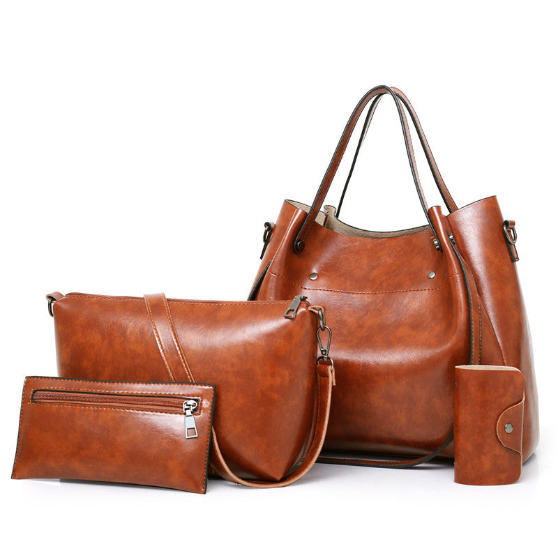 Nuevo conjunto retro de cuatro piezas para madre e hijo para mujer