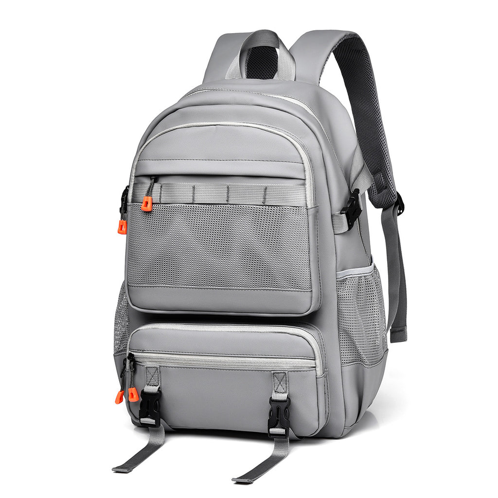 Mochila de negocios minimalista de gran capacidad y color sólido para hombre