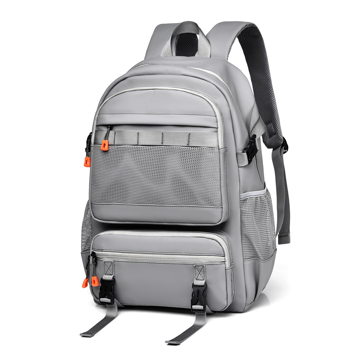 Mochila de negocios minimalista de gran capacidad y color sólido para hombre