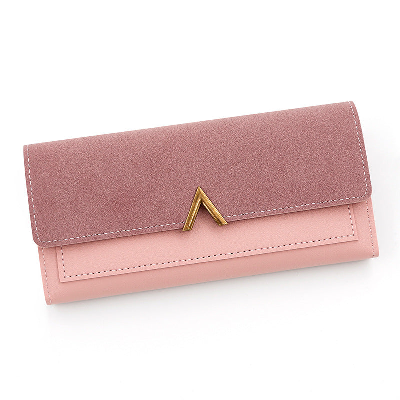 Cartera larga sencilla y de moda para mujer