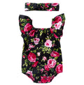 Ropa infantil, bebé, algodón, bebé, estampado de bebé, mangas pequeñas con vuelo, mono