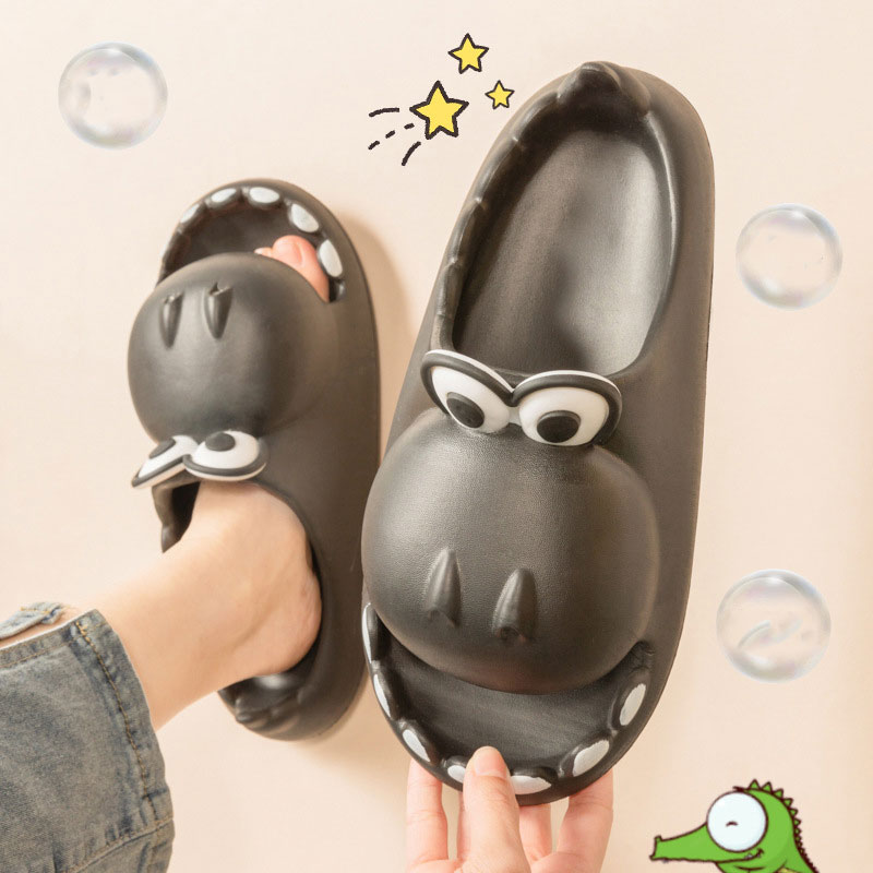 Zapatillas de dinosaurio para niños, venta al por mayor, sandalias de EVA con dibujos animados de verano para padres e hijos, para exteriores, para el hogar, para mujeres, hombres y niños, lindas zapatillas para bebés.