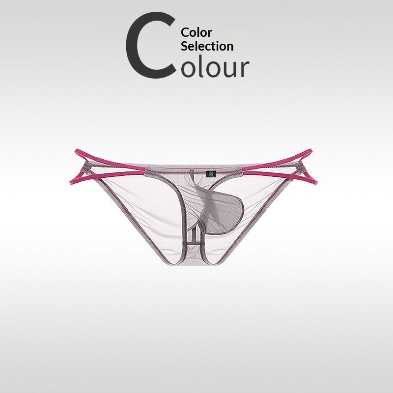 Calzoncillos ultrafinos de seda helada para hombre con cinturilla adelgazante