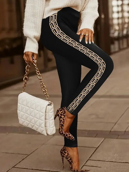 Pantalones de yoga deportivos para mujer con estampado digital 3D retro
