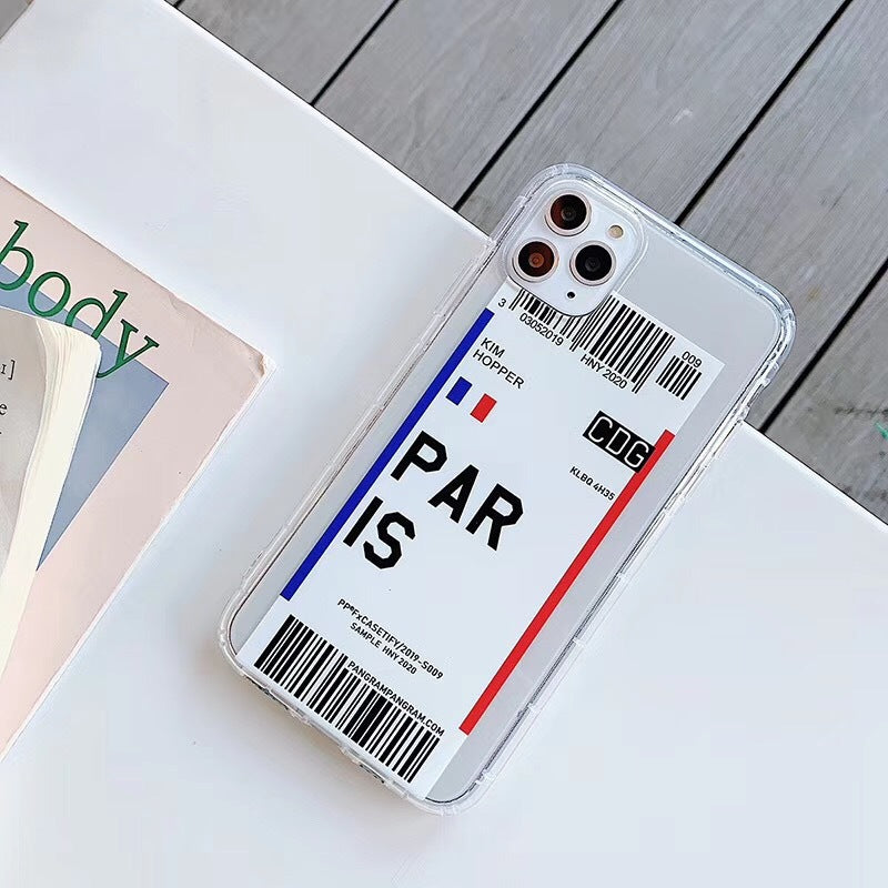 Estuche para teléfono con boleto