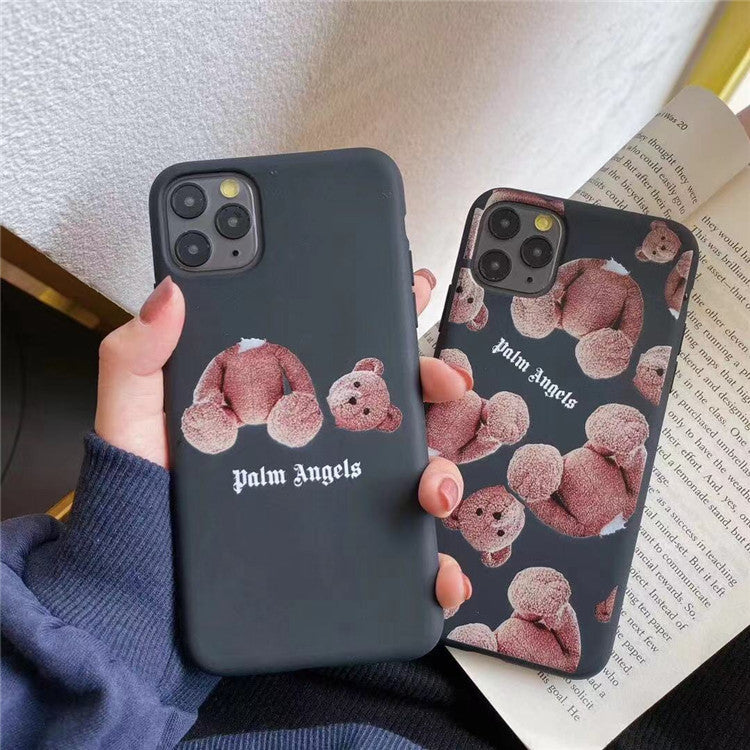 Compatible con: funda de silicona suave para teléfono con diseño de osito de peluche.