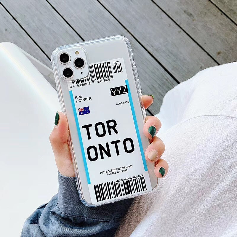 Estuche para teléfono con boleto