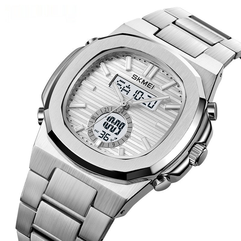 Elegante reloj deportivo impermeable para exteriores con pantalla luminosa para estudiantes.