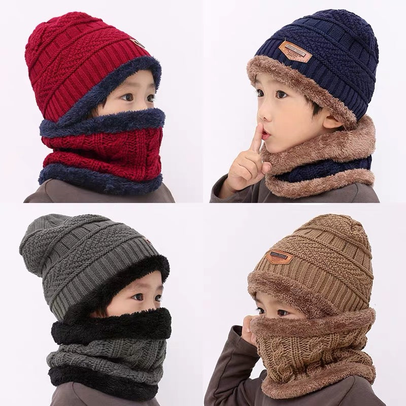 Gorro de punto cálido para niños