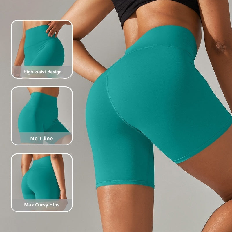 New Yoga Shorts High Waist Hip Raise Pants Leggings For Women