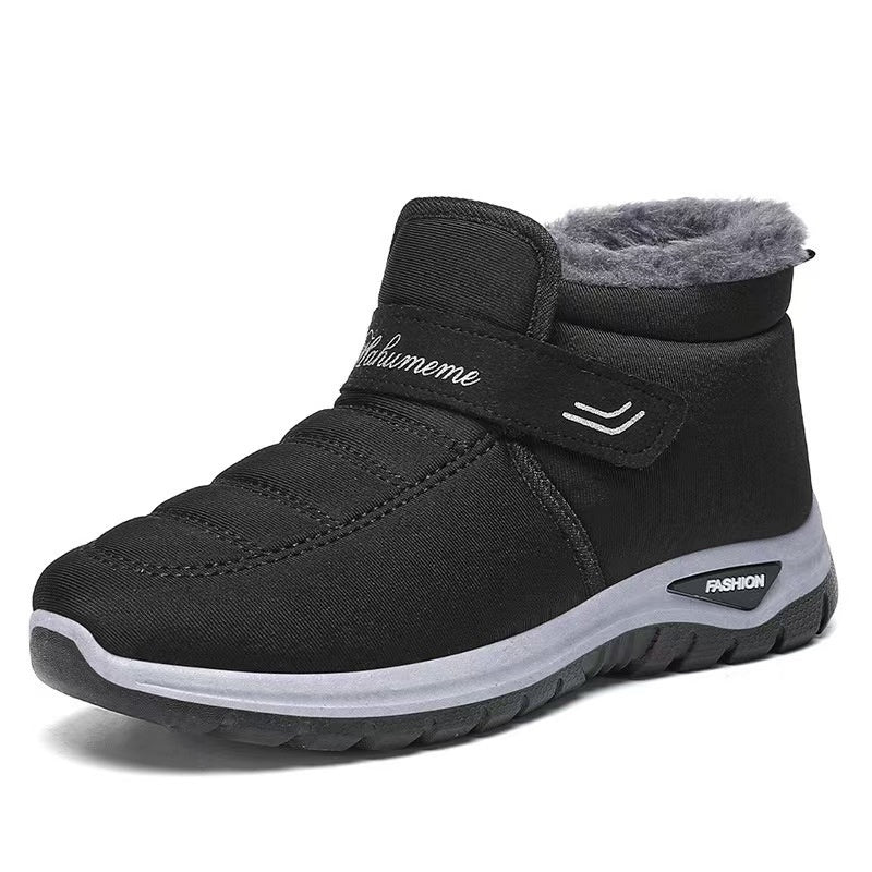 Botas de nieve extra cálidas para hombres y mujeres de mediana edad y mayores, diseño unisex.
