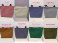 Bolso de mano informal de pana para mujer, moderno, minimalista y a la moda.