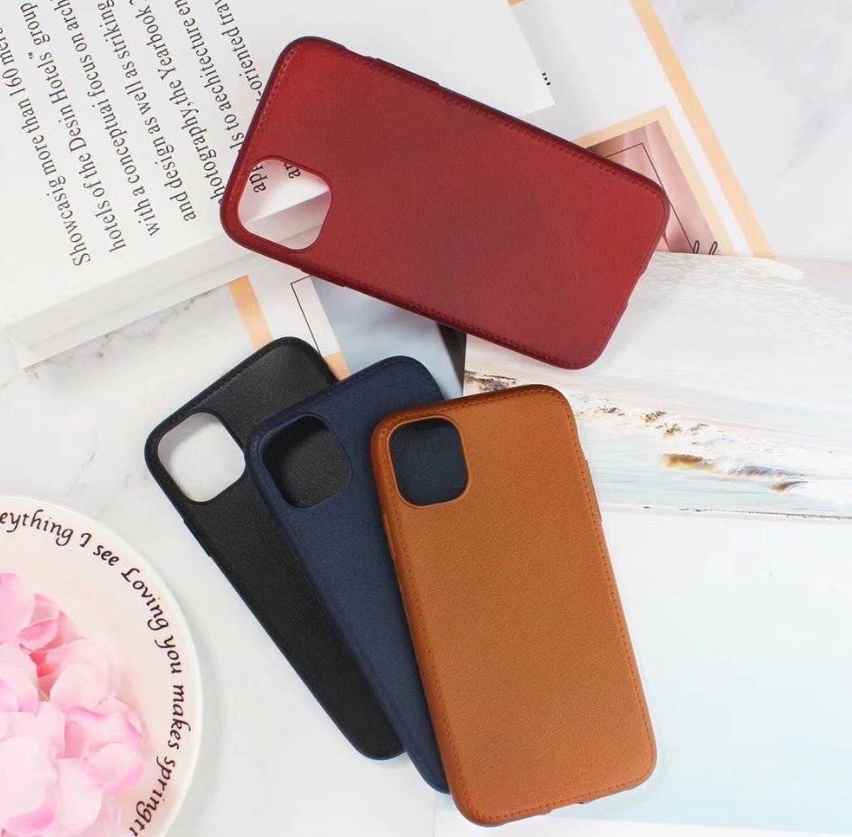 Funda de cuero para teléfono