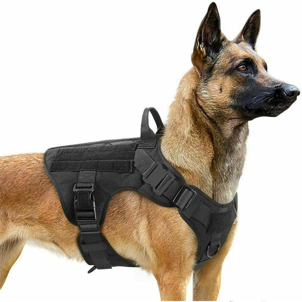 Arnés táctico militar para perros, ajustable para pastor alemán