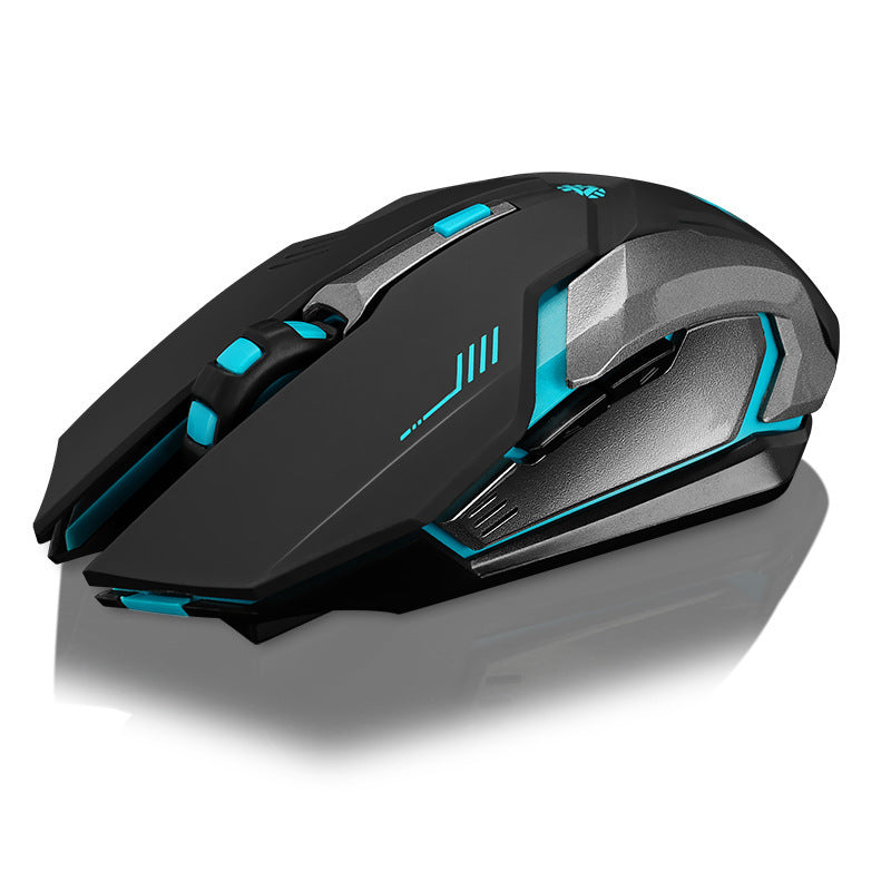 Ratón inalámbrico recargable para portátil, escritorio, hogar, oficina, universal, juego, silencioso, luminoso
