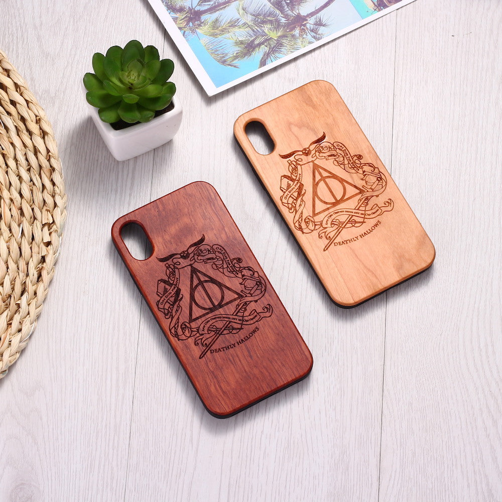 Funda de madera para teléfono