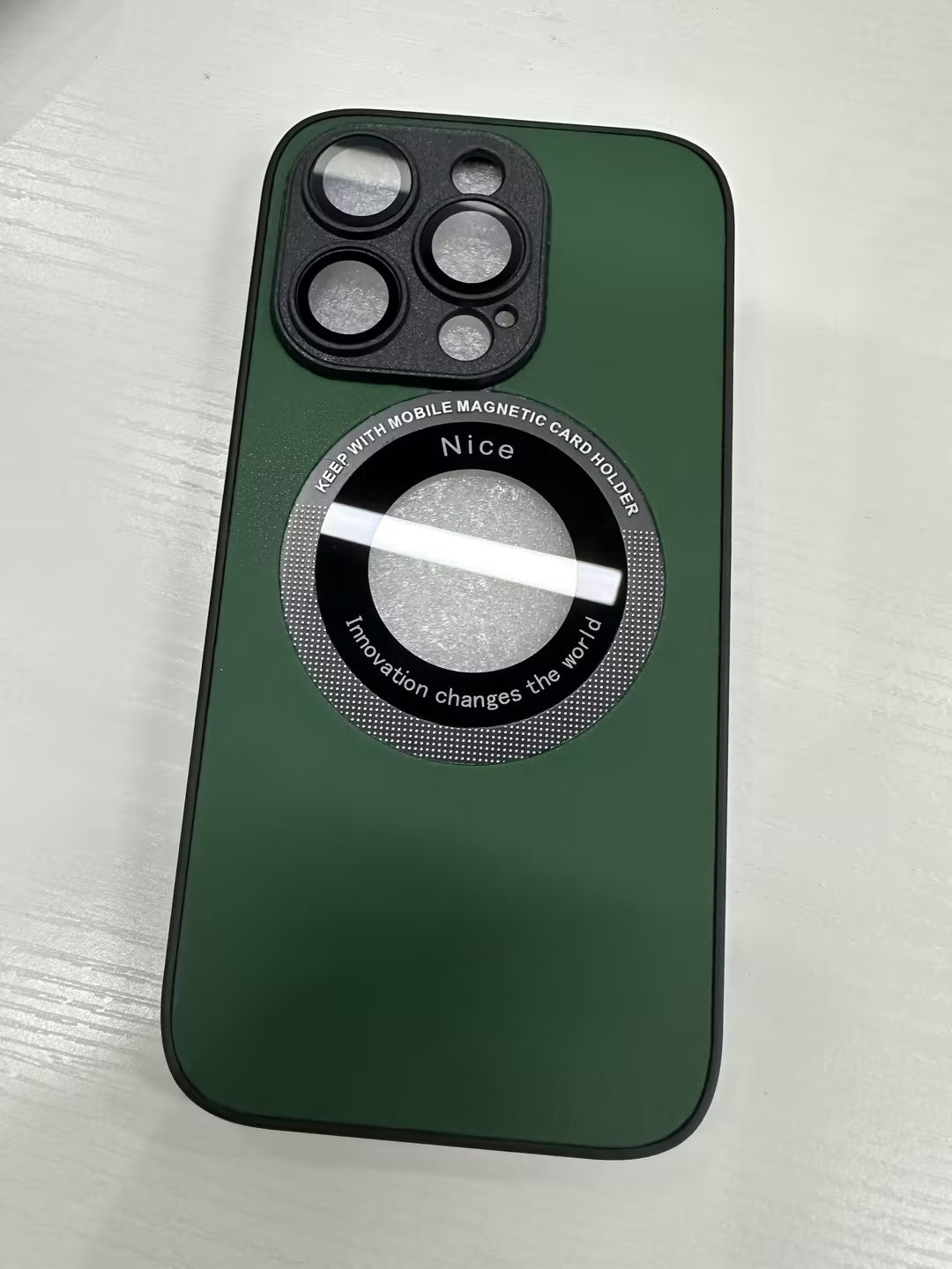 Funda de piel de grano de lichi para iPhone 15 PRO