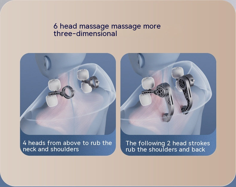 Masajeador de hombros y cuello, levantamiento de cuello, compresa caliente, dragado de cuello, pinza para músculo trapezoide, amasamiento