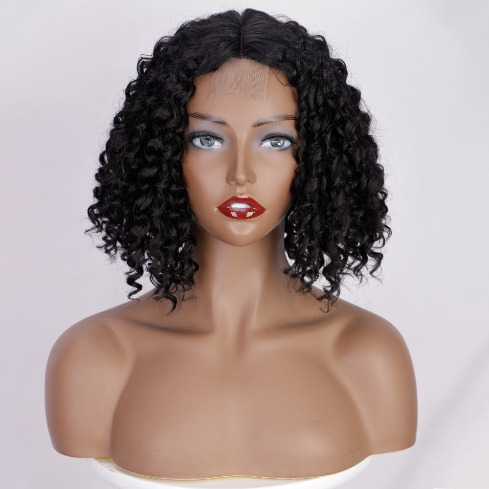 Cabello africano corto y rizado para mujer