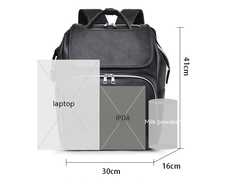 Bolsa de pañales para bebé Leisure Crib, ligera y de gran capacidad, resistente a salpicaduras, multiusos, para el hombro.