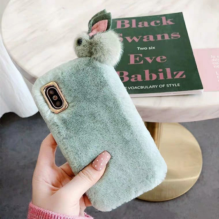 Funda de teléfono peluda