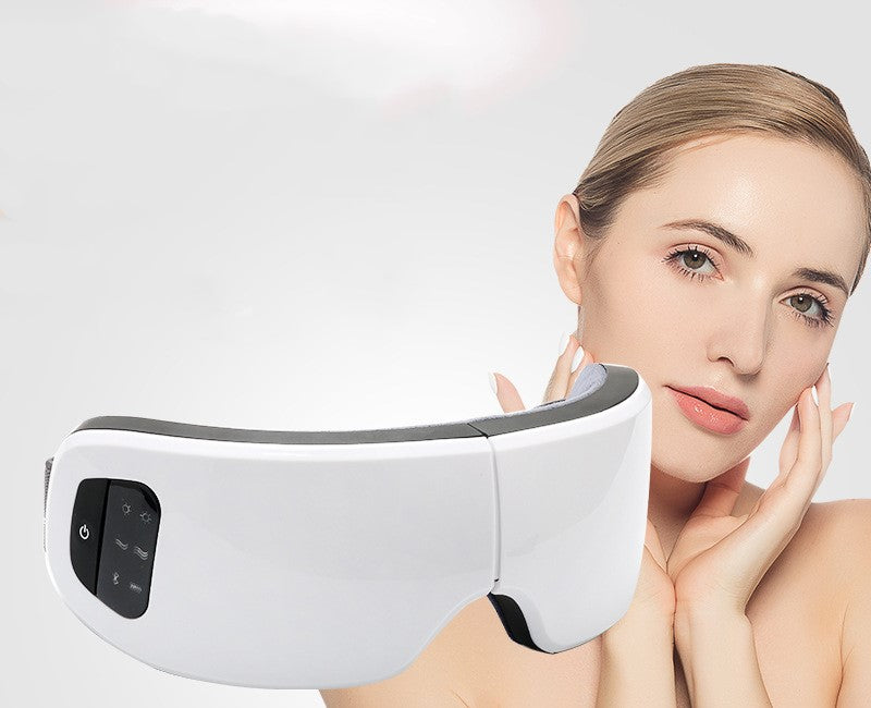 Protector ocular inteligente con música y Bluetooth, compresa caliente, masajeador ocular con vibración