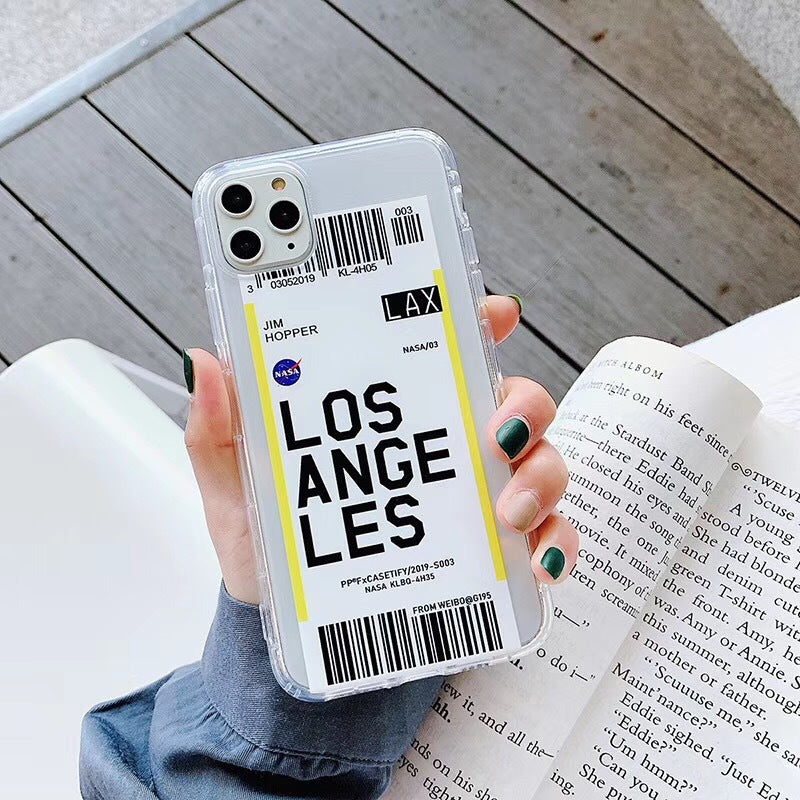 Estuche para teléfono con boleto