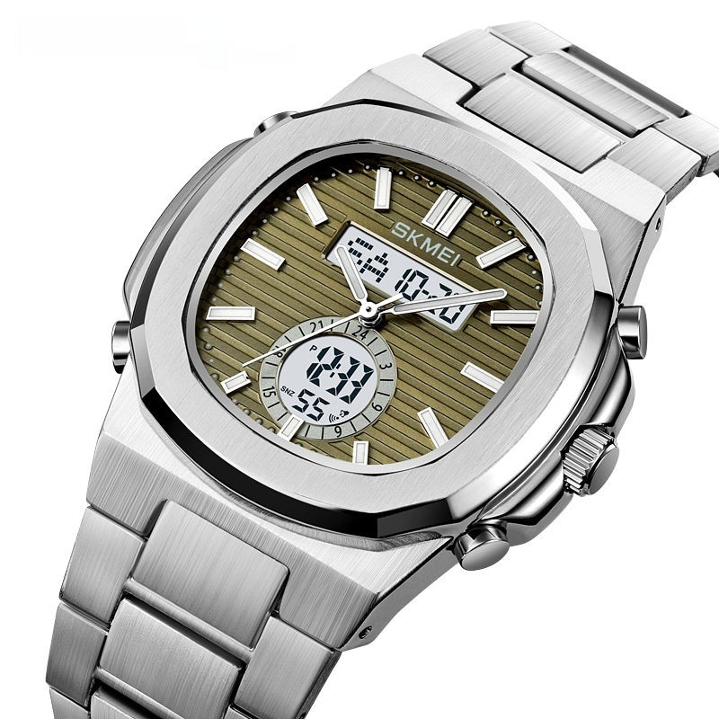 Elegante reloj deportivo impermeable para exteriores con pantalla luminosa para estudiantes.