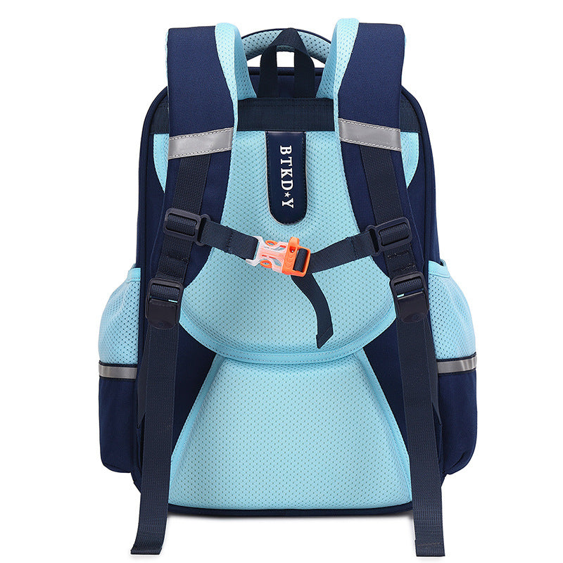 Mochila escolar para niños, ligera, de gran capacidad y con dibujos animados.