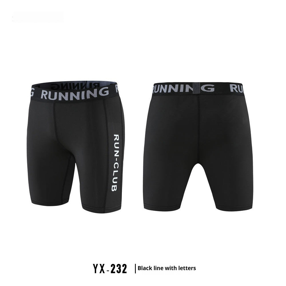Pantalones deportivos y de fitness de cinco cuartos de alta elasticidad para hombre