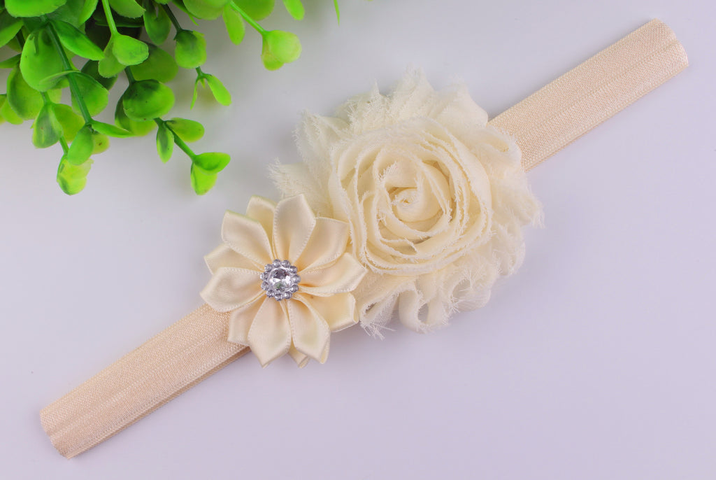 Diadema de flores para bebé