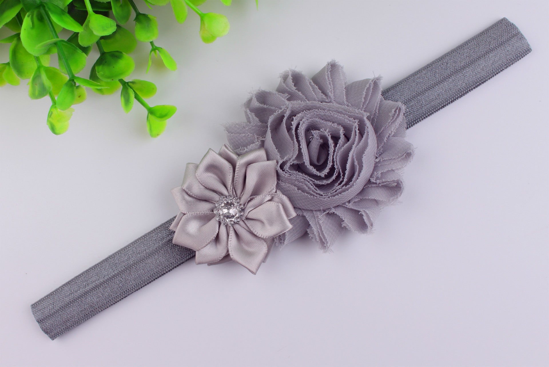 Diadema de flores para bebé
