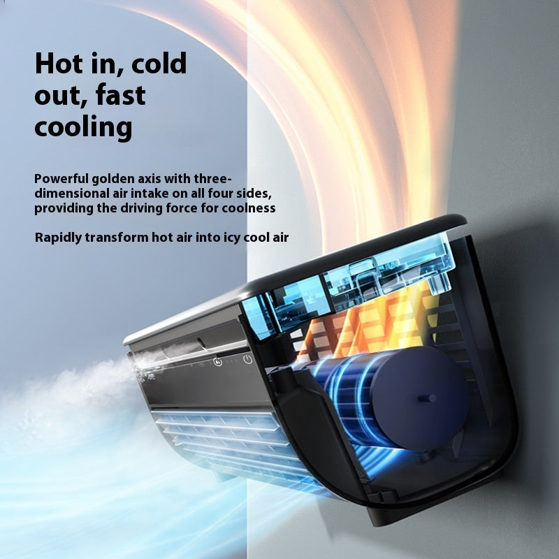 Ventilador de pared recargable para refrigeración, con control remoto para el hogar